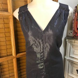 Like New Gray Metallic Top Size M By GAP